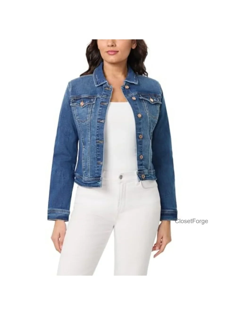 Kensie Women's Forever Denim Outerwear Jacket